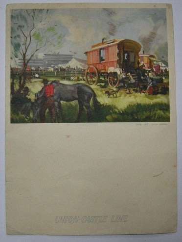 Union Castle Line Souvenir Log May 19th - June 7th 1952 374mm x 254mm Open 254mm x 182mm Closed