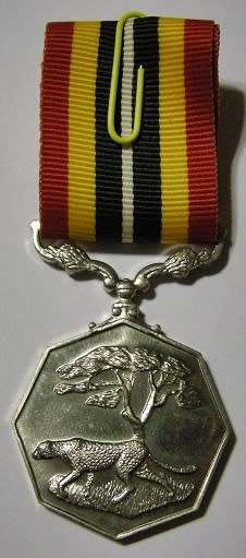 Full Size Southern Africa Medal Uniface Susp Short Grass Crisp Detail Matte Nr @ Back In Box