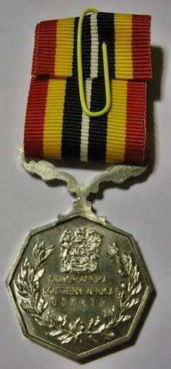 Full Size Southern Africa Medal Uniface Susp Short Grass Crisp Detail Matte Nr @ Back In Box