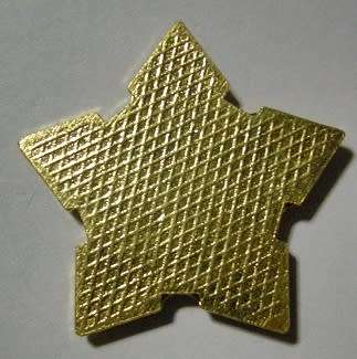 Army Senior Sergeant Major Collar Badge Lucite Covered No Pins
