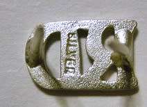SANDF Silver RD (Reserve Distinction) Ribbon Emblem Indicates 20 Years Loyal Service Reserve Forces