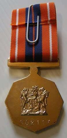 Full Size Pro Patria Medal Numbered at Back Flush Epoxy