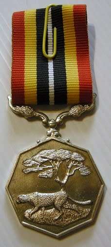 Full Size Southern Africa Medal Uniface Susp Tall Grass Crisp Detail Matte Finish Nr @ Back In Box