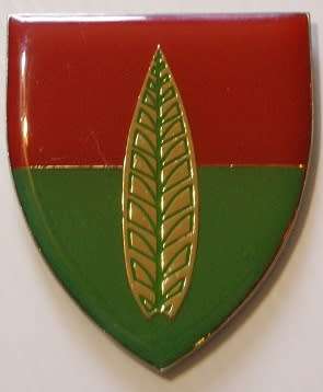 Artillery Air Defence School Shoulder Flash No Pins