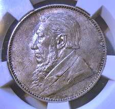 1897 ZAR 1 Shilling AU 58 SANGS