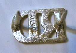 SANDF Silver RD (Reserve Distinction) Ribbon Emblem Indicates 20 Years Loyal Service Reserve Forces