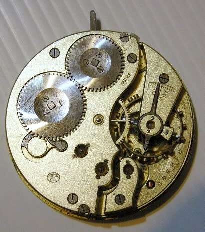 Pocket Watch Movement Not Running Size of Dial 43mm