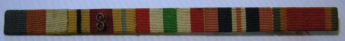 WWII Ribbon Bar for Full Size Medals