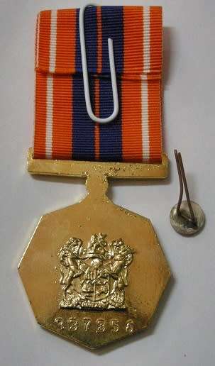 Full Size Pro Patria Medal Numbered at Back Flush Epoxy In Original Box w/ Cunene Button