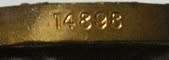 Full Size John Chard Medal Numbered on Rim Thin Lettering Large Thick Suspender Ring