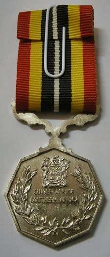 Full Size Southern Africa Medal Uniface Susp Short Grass Crisp Detail Matte Nr @ Back In Box