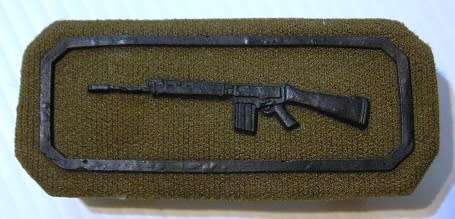 Marksman Badge Rubberised Two Pins Dinnes 1999
