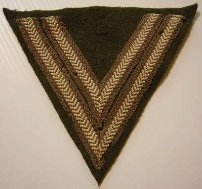 Corporal Rank Insignia Single Note Moth Damage