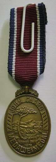 Miniature John Chard Medal w/ Royal Cypher