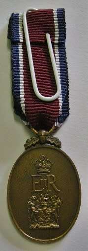 Miniature John Chard Medal w/ Royal Cypher