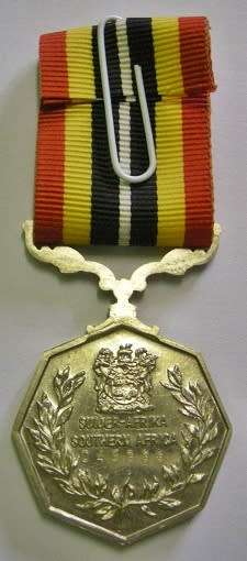 Full Size Southern Africa Medal Uniface Susp Tall Grass Crisp Detail Matte Finish Nr @ Back In Box