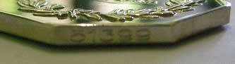 Full Size Southern Africa Medal Double Face Susp Tall Grass Poor Detail Number on Rim w/ Miniature