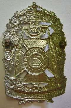 Witwatersrand Rifles White Metal Helmet Badge Worn 1913 - 1963 Owen 658 No Lugs
