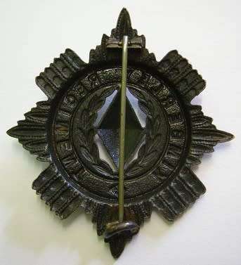 Kimberley Regiment Cap Badge Brooch Type Blackened