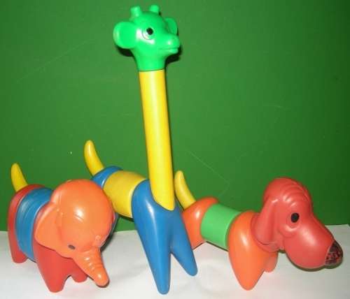 Vintage Tupperware Zoo It Yourself Assembly Toys