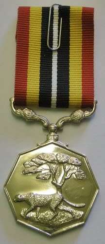 Full Size Southern Africa Medal Uniface Susp Short Grass Crisp Detail Mirror Finish Nr @ Back