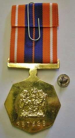 Full Size Pro Patria Medal Numbered at Back w/ Cunene Bar and Cunene Button in Box