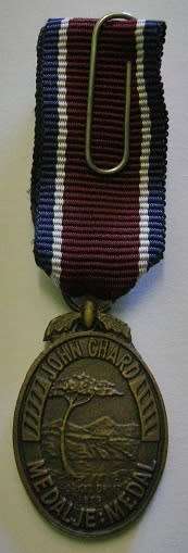 Miniature John Chard Medal Voided Acorn Dark Type