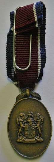 Miniature John Chard Medal Voided Acorn Dark Type