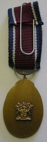 Miniature John Chard Medal Solid Acorn No Rim Large Suspender Ring Small Coat of Arms