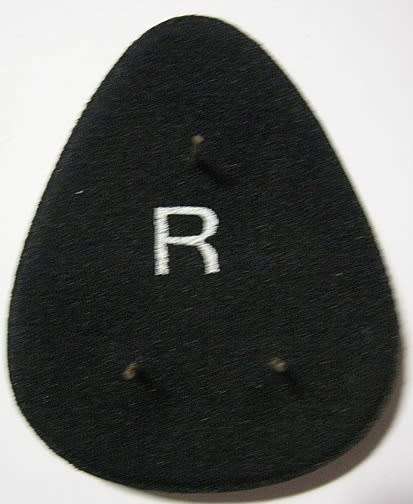 SANDF Sergeant Major Rank Insignia Single Rubberised Padded Right Handed Three Pins 70mm x 57mm