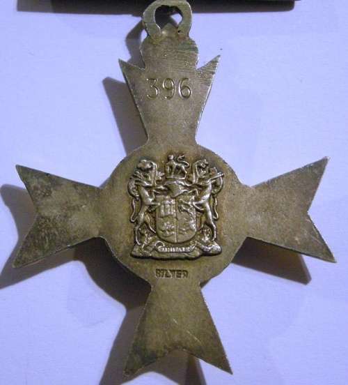 Full Size Pro Merito Decoration Marked Silver Nr 396 (Medal Appears in Matthysen) See Description