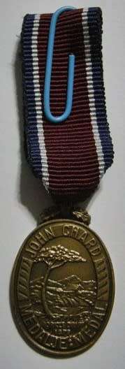 Miniature John Chard Medal w/ Royal Cypher