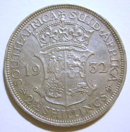1932 Union of SA 2½ Shillings
