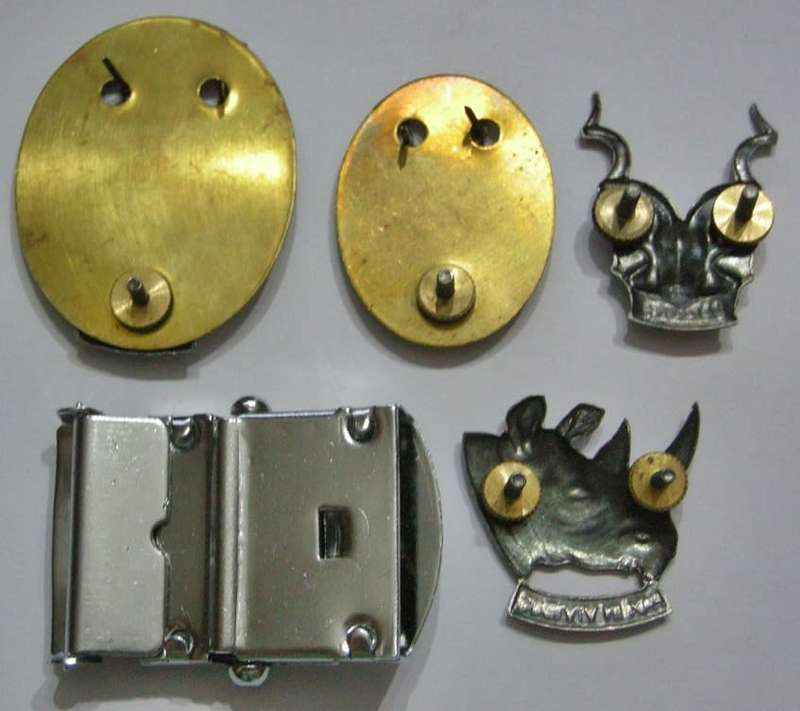 SWATF Cap Badges x 4 & 1 x SWA Step Out Belt Buckle