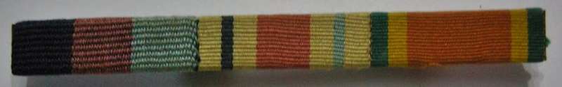 WWII Medal Ribbon Bar Full Size