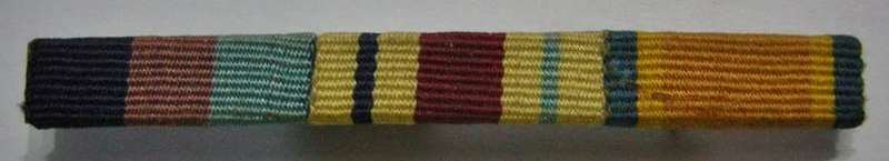WWII Medal Ribbon Bar Miniature
