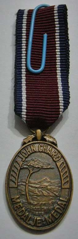 Miniature John Chard Medal Voided Acorn Dark Type