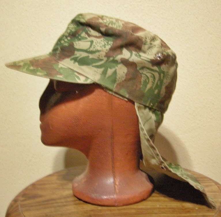 SA Police Camo Flap Cap w/ Dayglo Inner