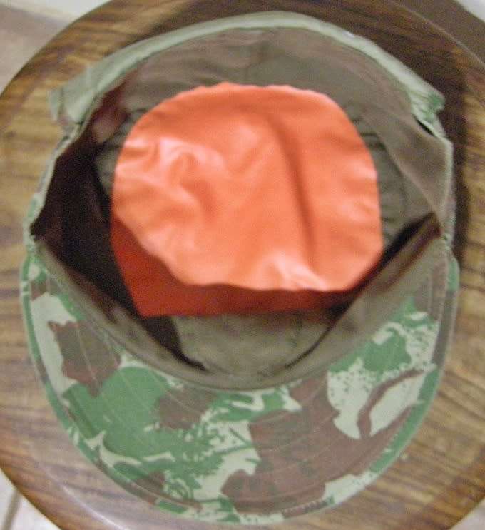 SA Police Camo Flap Cap w/ Dayglo Inner