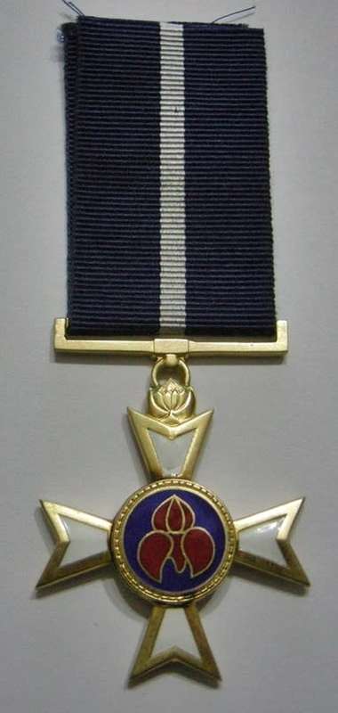 Full Size Pro Merito Decoration Marked S925 SAM Nr 83 (Medal Appears in Matthysen) See Description