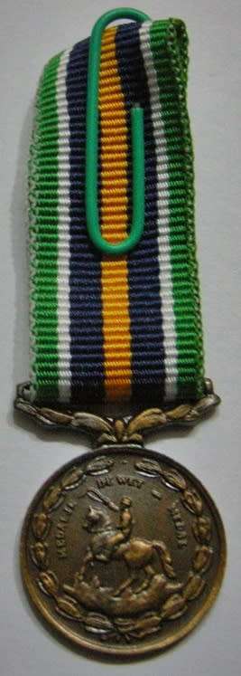 Miniature De Wet Medal Thin Type