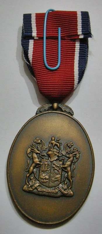 Full Size John Chard Medal NOT Numbered Thick Lettering Small Thin Suspender Ring