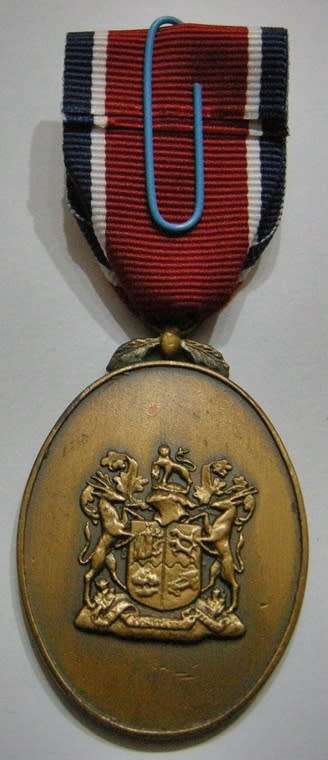 Full Size John Chard Medal Numbered on Rim Voided Acorn Thick Lettering Small Thick Suspender Ring