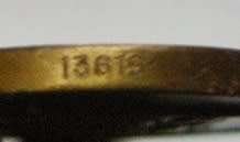 Full Size John Chard Medal Numbered on Rim Voided Acorn Thick Lettering Small Thick Suspender Ring