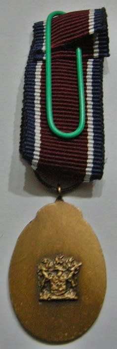 Miniature John Chard Medal Solid Acorn No Rim Large Suspender Ring Small Coat of Arms