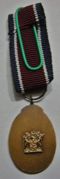 Miniature John Chard Medal Solid Acorn No Rim Large Suspender Ring Small Coat of Arms