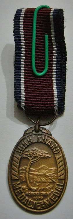 Miniature John Chard Medal Solid Acorn No Rim Large Suspender Ring Small Coat of Arms