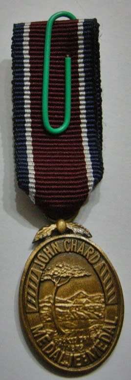 Miniature John Chard Medal Voided Acorn Light Type