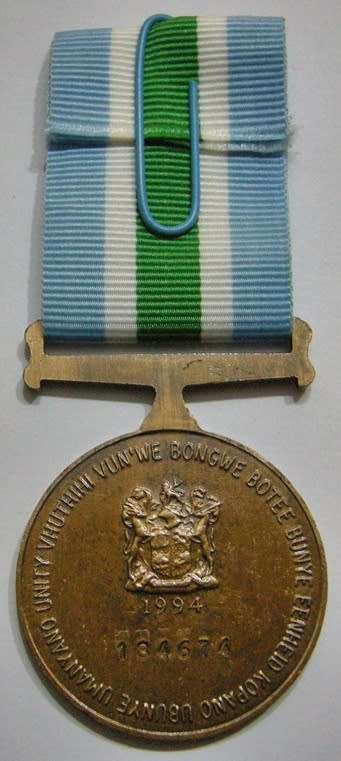 Full Size Unitas Medal Numbered at Back In Original Box