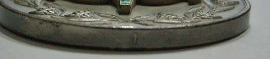 Full Size Pro Merito Medal 1967 Nr 1 on Rim w/ 1967 & 1968 Ribbons (Specific Medal in Matthysen)